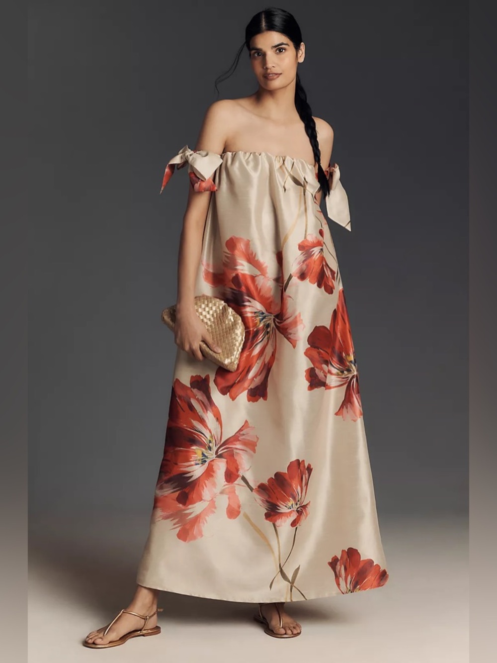 Hutch Iris Off-The-Shoulder Maxi Dress Anthropologie